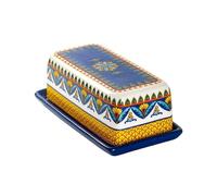 zhangrui1888 Assiettes à beurre Récipient à beurre de style bohème, boîte en céramique, rangement scellée for restaurant, boîtes fromage, trancheuse, beurrier, vaisselle Beurriers pour la cuisine