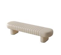 zhangrui1888 Banc de Bout de lit Tabouret d'extrémité de lit Chambre à Coucher Repos canapé Langer Chaussure rembourré en Cuir Bois Banc de fenêtre(Petit)