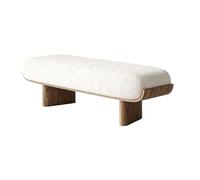 zhangrui1888 Banc de Bout de lit Wooden and Fabric Bench for Bedroom Living Room and Dining Banc de fenêtre(Moyen)