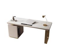 zhangrui1888 Bureau Poste de Travail PC Moderne avec Armoire Rangement, Ports USB et Prises Charge, Bureau d'étude réversible Table de Jeu pour Ordinateur Portable(S)