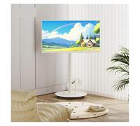 zhangrui1888 Meuble TV Flottant Support TV Roulant for téléviseurs intelligents de 40 à 70 Pouces, Support Mobile avec Hauteur réglable, Chariot Roues verrouillables Console TV(Blanc)