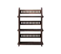 zhangrui1888 Meubles de Salon de Bureau Bibliothèque en Bois rétro de Style Chinois, étagère à Trois Niveaux sur Pied Étagère d'angle