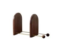 zhangrui1888 Meubles de Salon de Bureau Bibliothèque Extensible en Bois de Style Nordique Minimaliste avec Support Laiton, Organiseur Bureau Étagère d'angle