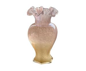 zhangrui1888 Petit Vase Vase en Verre Rose Classique, Doux et Romantique, Support for Fleurs artificielles fraîches séchées Vase Rond