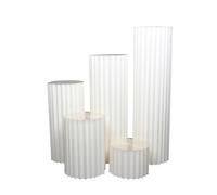 ZHANGshouf Lot de 5 colonnes en Papier Pliables, Supports cylindriques pour fêtes, Supports cylindriques pour Fleurs, piliers Romains en Papier (A)