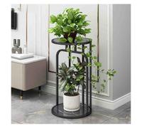 ZHANGshouf Support de Fleurs et Pot de Fleurs Multifonctionnel en métal, Support de Plateau Polyvalent pour Balcon et décoration de Jardin (Noir 34 x 34 x 70 cm)