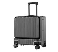 ZHANGshouf Valise Robuste pour Femme, Ouverture Frontale, Bagage à Main enregistré, Serrure à Code avec Interface USB, Valise rétro, B-18 po