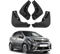 zhangttt pour Kia Picanto 2017-2024 - Garde-Boue Auto 4 pièces Noires, Protection Avant/arrière Contre éclaboussures