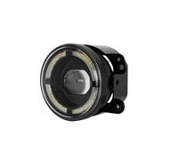 ZHANGWENLING Phares antibrouillard Pour Wrangler JK TJ LJ Pour Dodge Pour Chrysler Feux Antibrouillard LED 4 Pouces 60W Anneau Halo Blanc Clignotant Ensemble Voiture