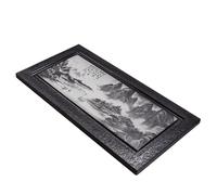 ZHANGXABN Tea Tray Black Goldstone Tea Tray Home Use Whole Black Goldstone Tea Tray Kung Fu Tea Set Tea Black Goldstone Tea Tray Tea Table Coffee Table Tray(90 * 40 * 3cm) (One Color 120 * 60 * 3cm)