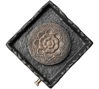ZHANGXABN Tea Tray Retro Ceramic Pot Holder Kung Fu Tea Set Dry Brew Small Tea Table Home Teapot Base Pot Holder Chinese Style Tea Tray Coffee Table Tray (A One Size)