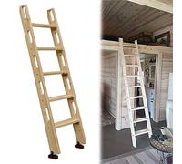 ZHANGXAO Échelle de lit superposé en Bois Naturel, échelle Robuste pour Camping-Car - 4 ou 5 marches, échelle pour lit Mezzanine avec Patins en Caoutchouc (Taille : 3 marches 100 cm/39 Pouces) (coule