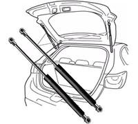 zhangxiaon 2X Verins de Coffre/Hayon pour Jaguar S-Type (X200) 2000-2008(OEM-XR835440610)-31.1cm Verins Hydrauliques Remplacement