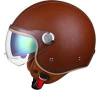 ZHANGXIO Casques De Moto De Demi-Visage, Casque De Mope À Amortisseur 3/4 Casque De Moto Rétro À La Protection Solaires pour Hommes Et Femmes Casques Ouverts