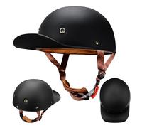 ZHANGXIO Moto Casquette De Baseball Demi-Casques De Moto Scooter Cyclomoteur Casques À Face Ouverte Hommes Et Femmes Casque Mobylette Moto Bols ECE Homologué Vintage Casque Jet