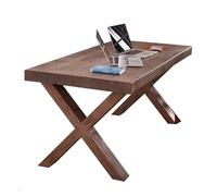 ZHANGXLIOZ-2025 Bureau Bureau en Bois Massif, Style Rustique, idéal for Les Repas, études et l'écriture(XL)