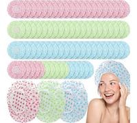 Zhangyusong Lot de 96 bonnets de douche en plastique imperméable pour homme et femme - Bonnet de douche élastique réutilisable