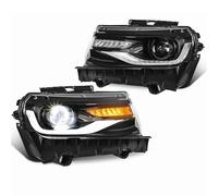 ZHANGZHENGYAO Phares De Voiture Pour Chevrolet Pour Camaro 2014 2015 LS SS LT Voiture Avant Projecteur LED DRL Ensemble Feux(Normal Style 2pcs)