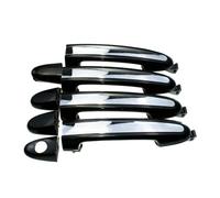 ZHANGZHENGYAO Poignée De Porte De Voiture Pour Hyundai Pour Santa Pour Fe 2,4 L 3,5 L (2007-2012) Poignée De Porte Extérieure Chromée(4 Sides)