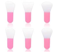 Zhangzitao Lot de 6 pinceaux applicateurs de masque facial en silicone souple, mini applicateur d'argile, spatule de maquillage portable, ensemble d'outils de beauté pour masque cosmétique, boue