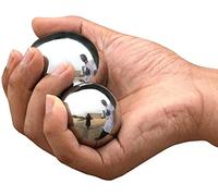 ZHANGZONG Boules Anti Stress Boules Chinoises Baoding Boules Balle de méditation en Acier Inoxydable Balle de Fitness Chinoise Thérapie d'exercice de Main de Remise en forme9.8(Size:45mm)