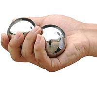 ZHANGZONG Boules Anti Stress Boules Chinoises Baoding Boules Balle de méditation en Acier Inoxydable Balle de Fitness Chinoise Thérapie d'exercice de Main de Remise en forme9.8(Size:50mm)