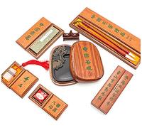ZHANGZONG Pinceaux de Calligraphie Chinoise Brosse Pinceau Chinois écriture Kanji Japonaise Coffret Cadeau, Coffret Cadeau pinceaux de Calligraphie Chinoise, écriture/Peinture au Pinceau pour Les a