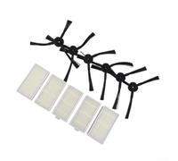Zhanhai Kit de 5 filtres et 6 brosses latérales pour aspirateur robot Lidl SilverCrest SSR 3000 A1