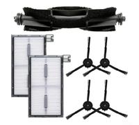 Zhanhai Kit de 7 brosses principales latérales pour aspirateur robot Eufy X8 Pro Series X8 Pro SES, 1 brosse rouleau principale, 2 HEPA, 4 brosses latérales