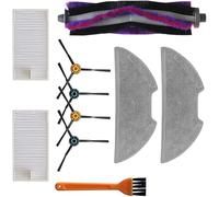 Zhanhai Kit de rechange pour aspirateur M9 Eureka NERE10s E10S pour Obode A8, 1 brosse principale, 2 filtres, 2 serpillères, 4 brosses latérales, 1 brosse de nettoyage