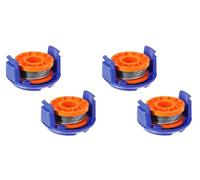 Zhanhai Lot de 2/4 bobines de fil de rechange pour débroussailleuse MacAllister MGTP18Li 1,5 mm 1 x 2,5 m Pièce de rechange (lot de 4)