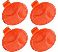 Zhanhai Lot de 4 cache-bobines pour débroussailleuse Black & Decker STC1820PC STC1840 ST5530 STC1815, numéro de pièce : 385022-02/385022-03N / 385022-03/90624846