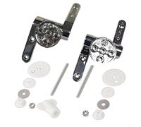 Zhanhai Pièce de connexion pour couvercle de toilette - Charnière droite en zinc - Pièce de rechange - Charnière à abaissement lent - Accessoires pour couvercle de toilette