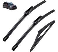 ZhanHY Balais d'Essuie-Glace Pare-Brise pour Mini Cooper R56 Hatch 2012-2013 19in+18in+10in, Ensemble de Balais D'essuie-Glace de Voiture Brosses Installation Facile