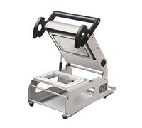 ZHANIZING Machine De Scellage De Barquettes Alimentaires Manuelle, Machine De Scellage Professionnelle Avec Contrôle Précis De La Température, Rendement De 7 À 8 Fois/Minute, Conception Compacte