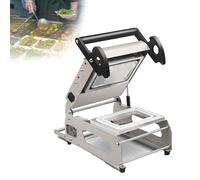 ZHANIZING Machine De Scellage De Barquettes Commerciale, Fonctionnement Manuel, Avec Poignée Antidérapante, Diamètre De Film De 180 Mm, Rendement De 7 À 8 Fois/Minute, Pour Les Produits De Boulangerie