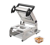 ZHANIZING Machine De Scellage De Contenants Alimentaires Manuelle, Machine De Scellage De Barquettes En Acier Inoxydable, Largeur De Film 260 * 180 Mm, Conception Compacte, Pour Les Services