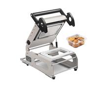 ZHANIZING Machine De Scellage Manuelle Commerciale, Solution D'emballage Étanche, Machine De Scellage De Barquettes En Acier Inoxydable, Moule En Aluminium Pur, 7 À 8 Fois Par Minute