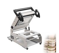 ZHANIZING Machine De Thermoscellage De Barquettes De Légumes Commerciale En Acier Inoxydable, Machine De Scellage De Barquettes, Avec Contrôle Précis De La Température, De 7 À 8 Fois/Minute