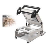 ZHANIZING Machine De Thermoscellage Manuelle, Machine De Scellage De Barquettes En Acier Inoxydable, Capable De Sceller 7 À 8 Barquettes Par Minute, Utilisable D'une Seule Main, De Restauration