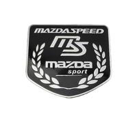 ZHANK Auto Emblème pour Mazda Atenza Sport, Logo Badge Autocollants Avant Pare-Chocs Arrière Tronc Emblème Décoration Insigne Accessoires ExtéRieurs,F