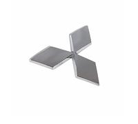 ZHANK Auto Emblème pour Mitsubishi L200 Double Cab 2010-2015, Logo Badge Autocollants Avant Pare-Chocs Arrière Tronc Emblème Décoration Insigne Accessoires ExtéRieurs,Silver-14.3 * 13cm