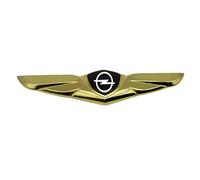 ZHANK Auto Emblème pour Opel Astra K 2019-2021, Logo Badge Autocollants Avant Pare-Chocs Arrière Tronc Emblème Décoration Insigne Accessoires ExtéRieurs,Gold-A