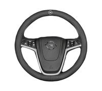 ZHANK Couvre Volant de Voiture pour Opel Mokka X 2016-2019, Housse de Volant Caches en Cuir Microfibre Antidérapante Respirant Protection Accessoires Intérieur,B