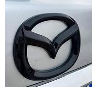ZHANK Voiture Badge Emblème pour Mazda 3 2019-2023, Grille de Calandre Logo, Emblème de Voiture Logo Badge, 3D Auto Emblèmes Autocollants, Auto Modification Accessoires,Black-Ahead