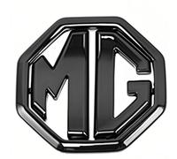 ZHANK Voiture Badge Emblème pour MG MG3 2018-2025, Grille de Calandre Logo, Emblème de Voiture Logo Badge, 3D Auto Emblèmes Autocollants, Auto Modification Accessoires,Black-Ahead