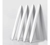 ZHANLIG 4 Pièces Bandes Adhésives Anti-Rayures pour Ford Fiesta 8 JH8 I 2017-2023, Voiture Avant Coin Arrière Bumper Guard Protector, Bande de Protection Anti-frottement de Voiture,White