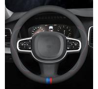 ZHANLIG Couvre Volant Voiture pour BMW 1 Series 2 F20/F21 I 2015-2019, Antidérapant Couvre Volant Voiture en Cuir Microfibre, Voiture Confort et Prise en Main Anti-dérapante,圆型