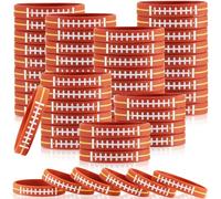 Zhanmai Bracelets de football en silicone pour fête - Fournitures sur le thème du sport