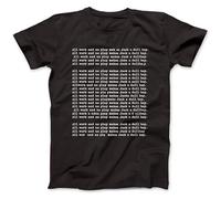 zhanxiangzhi All Work and No Play Shining Inspired Mens T-Shirt Cotton Jack Nicholson Black XXL